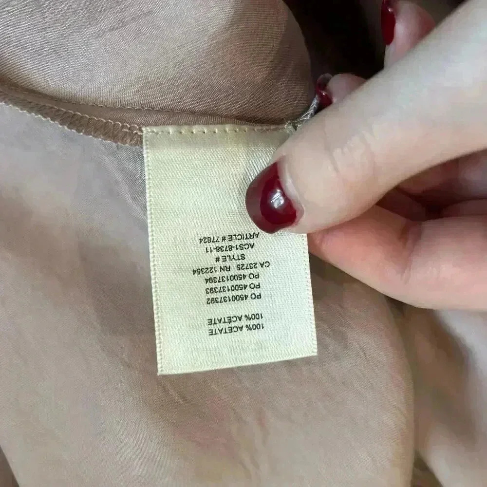 NWT Aritzia Babaton Lato Dress Fawn Pink Midi Cocktail Elegant Wedding Size L - Picture 5 of 6
